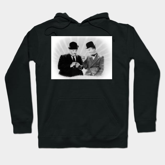 Laurel and Hardy Hoodie by pencilartist